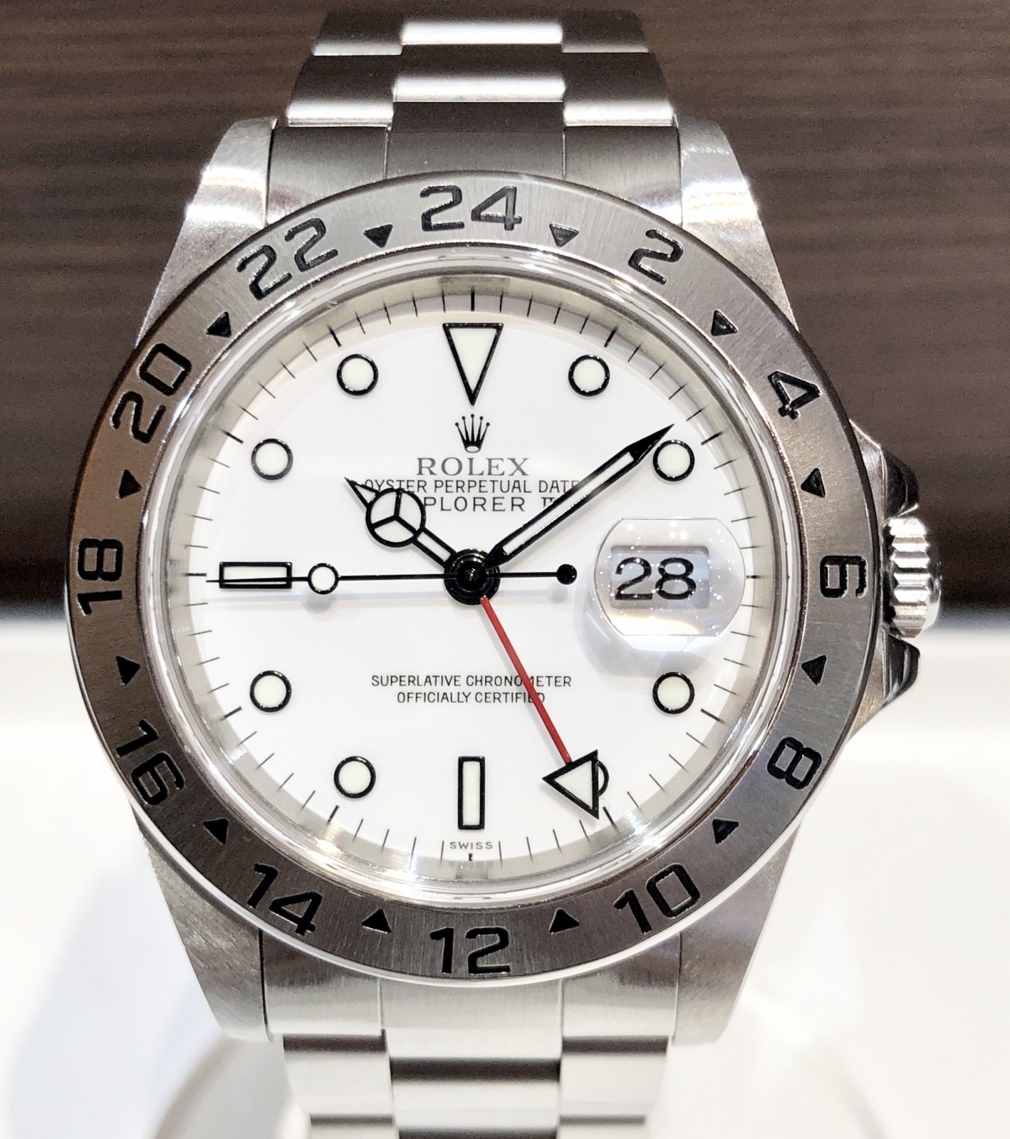 ロレックス ROLEX エクスプローラーⅡ オイスターパーペチュアル 腕時計 時計 SS 16570 メンズ